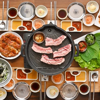 5【90分ソフトドリンク飲み放題付】メイン&本格韓国料理ランチコース【3480円→2480円】