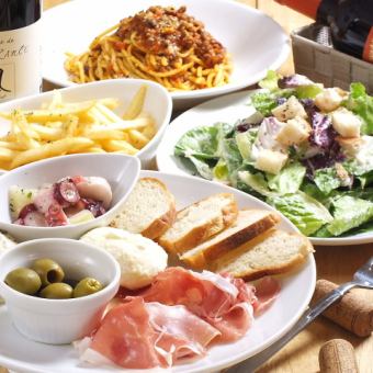 【6000円コース】3名様～45名様◆全9品◆6000円(税込)【3時間飲み放題付き♪】