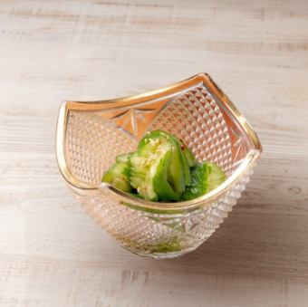 自家製きゅうりの漬物