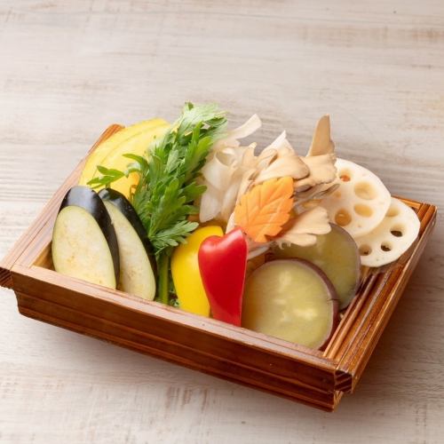 季節の焼き野菜盛り合わせ