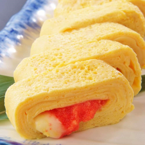 Mentaiko mayonnaise rolled egg
