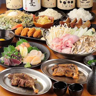 リピート必至。四国の味覚満載。各種コースが充実◎120分飲み放題付♪心躍るひとときをお楽しみください。