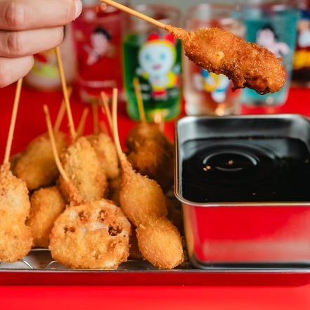 ◇◆串揚げ食べ放題プラン◆◇飲み放題男性1980円女性1580円＋1500円