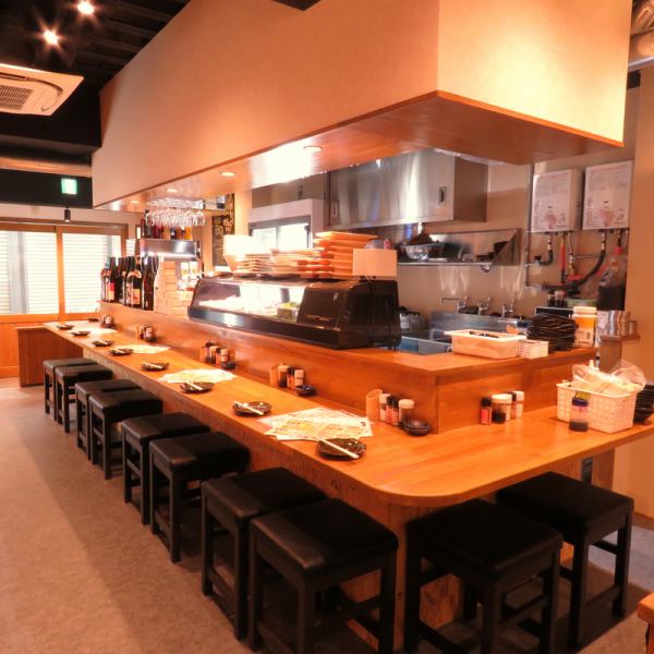[Counter seats] Counter seats recommended for singles, dating, and saku only.