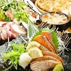 90分飲み放題付き！鮮魚４種盛りなど9品『秋堪能』コース⇒3480円