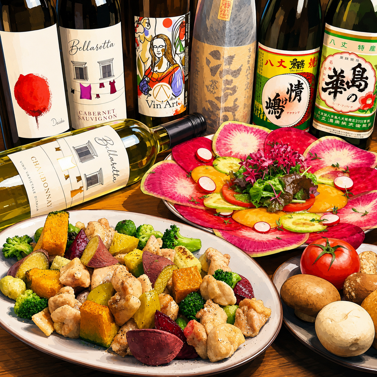 【神田駅1分】☆朝まで営業しているイタリアン居酒屋☆少人数~団体様まで利用可能◎