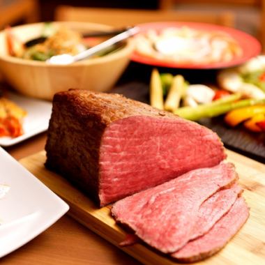 [Best value for money] Domestic Japanese Black Beef chunk course [drinks not included/unlimited time] New Year's party/welcome party/entertainment/various banquets◎