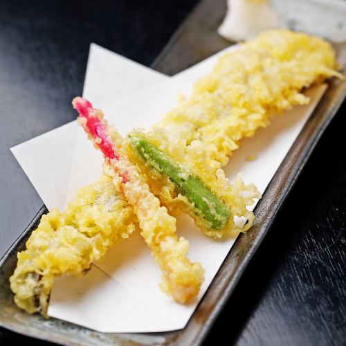 Various types of tempura