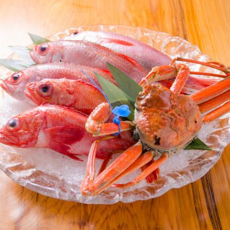 Seasonal fish and shellfish