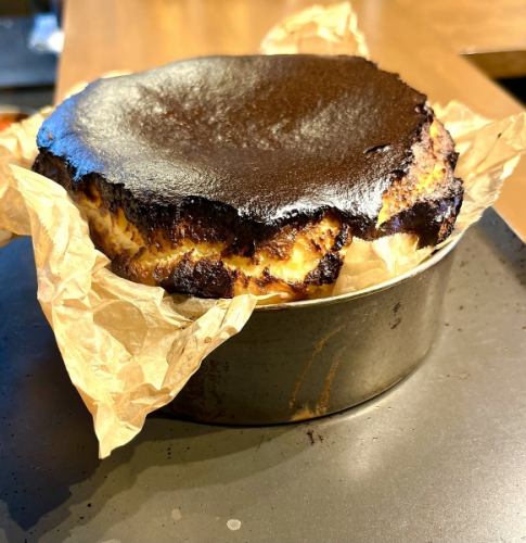 homemade basque cheesecake