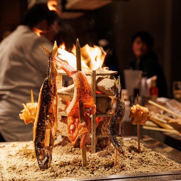 北海道直送！豪快な炙り焼きの数々