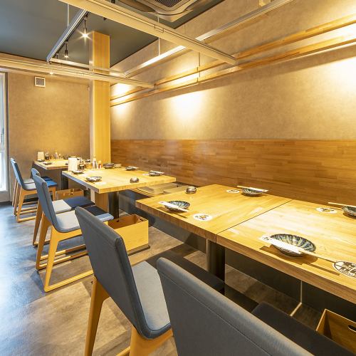 The restaurant can accommodate parties of up to 18 people.