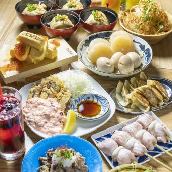 Zenigata easy course with 9 dishes + 90 minutes [all-you-can-drink] ⇒ 4000 yen (tax included)