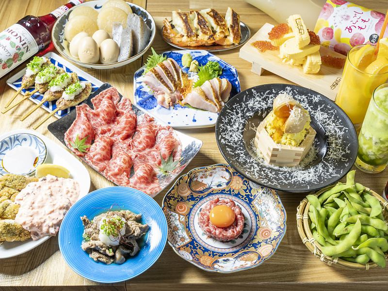 [Zenigata Luxury Course] All 11 dishes with Japanese black beef sushi + 120 minutes [All-you-can-drink] ⇒ 5500 yen (tax included)