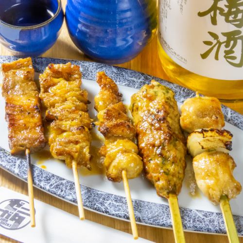 Assorted 5 pieces of yakitori⇒850 yen (tax included)