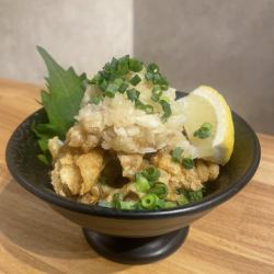 Chicken skin ponzu