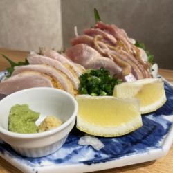 Chicken sashimi (two kinds)