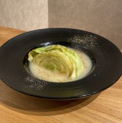 Cabbage fried with butter