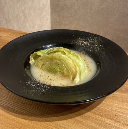 Cabbage fried with butter