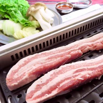 Very popular ★ Samgyeopsal set 1980 yen (tax included)