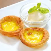 エッグタルト ミルクアイスのせ/ダブルフロマージュ