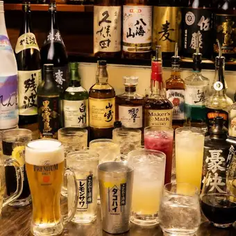 【90分単品飲み放題】サワーやカクテル等充実のラインナップ!1,650円(税込)