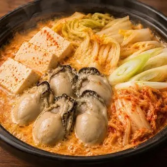 豆乳チゲ牡蠣鍋