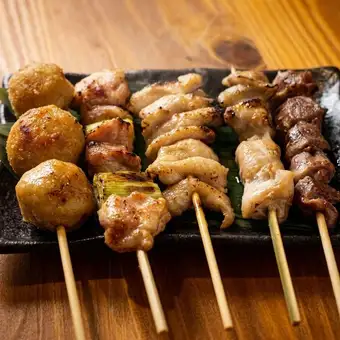 炭火焼鳥五種盛り