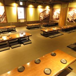《3F / Zashiki》 One floor can be reserved for 60 people or more! Since it can accommodate up to 70 people, it can be widely used for company banquets, alumni associations, launches, etc. ☆