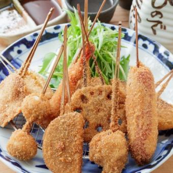 【◆全7品◆】選べるメイン料理★京串揚げとおばんざいが楽しめる♪スタンダードペアセット
