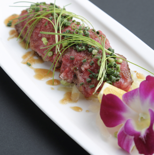 Broiled Marbled Wagyu Beef Sashimi