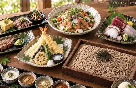 Sobagoya Satisfaction Course (2.5 hours all-you-can-drink included)