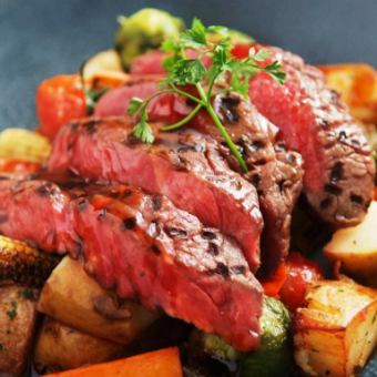 【宴会】炭焼きリブステーキコース★飲み放題120分【税込4500円】