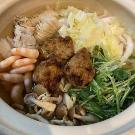 【夏宴席】生ビール付　冷やし豆腐鍋・タコのカルパッチョ等全6品＋飲み放題付　4500円（税込）