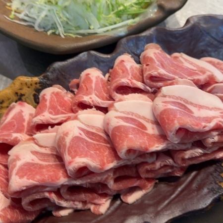 [Autumn Banquet] Kitajima Pork Shabu-Shabu, 4 kinds of sashimi, and 7 other dishes + all-you-can-drink 6,000 yen (tax included)