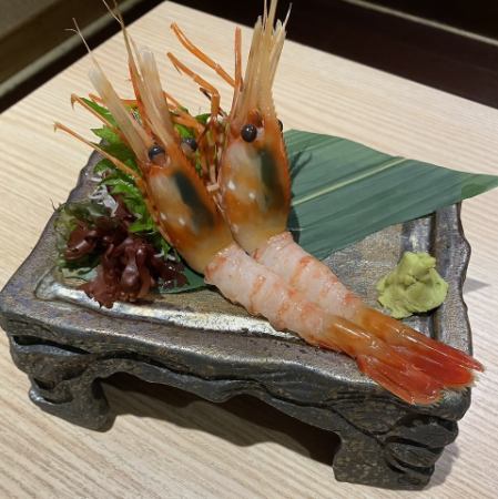 ボタン海老刺し　2尾