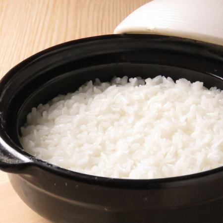 炊き立て土鍋ご飯