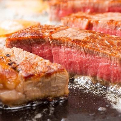 【春・夏鍋なし】生ビール付　牛ヒレステーキとお刺身など全9品+飲み放題付　6000円（税込)