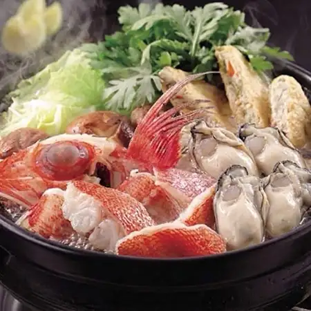 【宴席】キンキと牡蠣の贅沢鍋・牡蠣の酒蒸し等全９品+飲み放題（生ビール）付　８000円（税込)