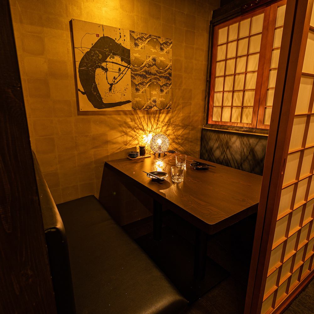 A 1-minute walk from Shimbashi! Enjoy a Japanese-style date in a completely modern Japanese private room