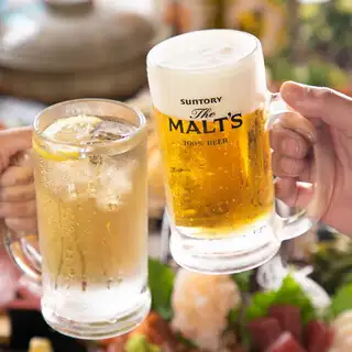 20:30以降限定【二次会コース】大山鶏の唐揚げ＋自家製5種野菜の漬け盛りなど《90分飲み放題付》