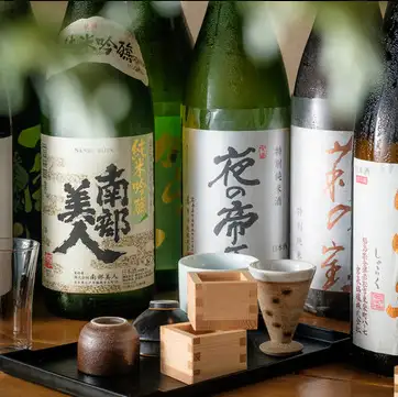 A wide selection of Japanese sake