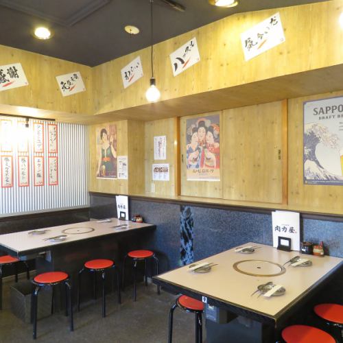 The retro interior that makes you feel the Showa era makes you feel nostalgic.For a large number of drinking parties and a quick drink after work ◎ There is no doubt that the drinking party in a different atmosphere will be exciting!