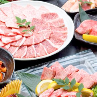 【월~토/HP 한정】야키샤브를 포함한 전 18품 “사치에 맛보는 삼매 코스” 6600엔(부가세 포함) 각종 연회에