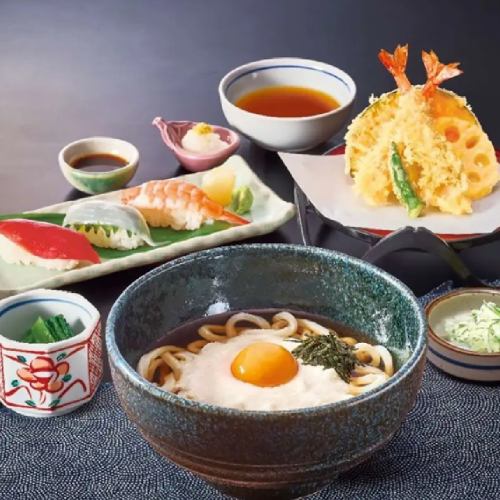 とろろうどん寿司和膳