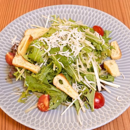 Whitebait and Mizuna Salad