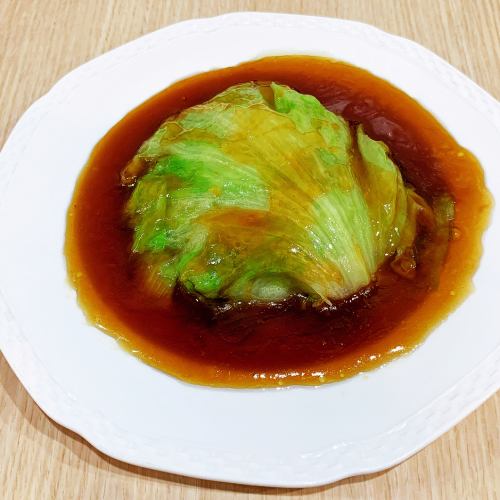 Stir-fried lettuce with oyster sauce