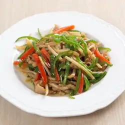 Blue pepper meat