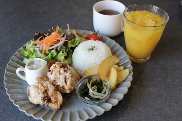 清流美どりの唐揚げランチ