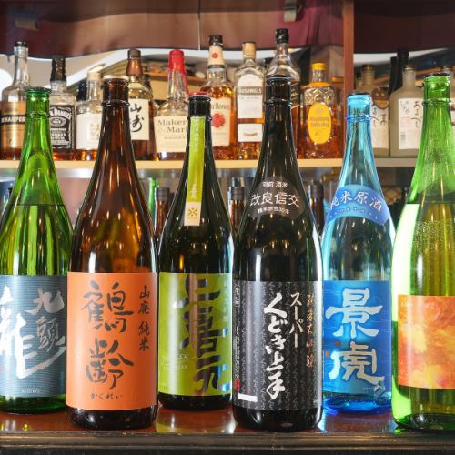 料理を引き立てる、こだわりの日本酒!
